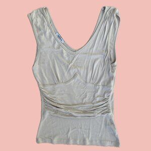 Flattering corset-inspired top with a soft stretch fit